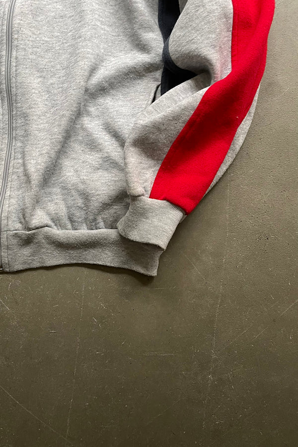 80'S ZIP SWEAT TRACK JACKET / GRAY [SIZE: M USED]