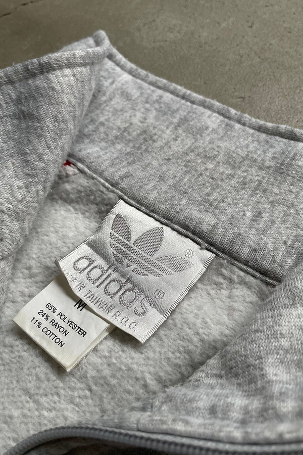 80'S ZIP SWEAT TRACK JACKET / GRAY [SIZE: M USED]