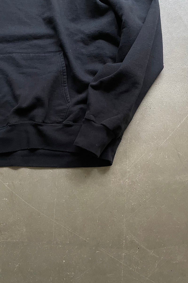 Y2K EARLY 00'S FIRE LOGO SWEAT HOODIE / BLACK [SIZE: L USED]