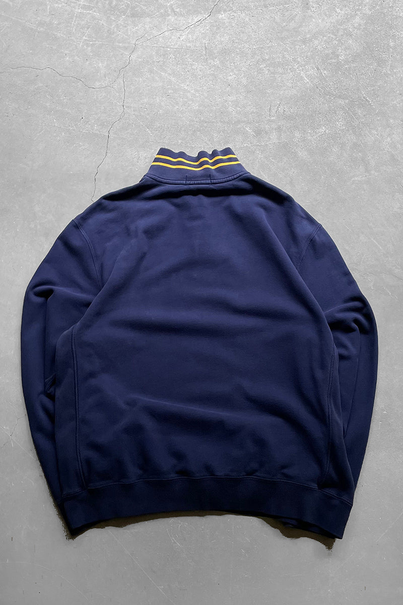 90'S HALF-ZIP SWEATSHIRT / NAVY [SIZE: XL USED]