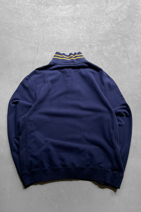 90'S HALF-ZIP SWEATSHIRT / NAVY [SIZE: XL USED]
