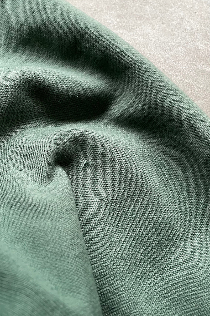 MADE IN USA 90'S BIG ZIP SWEAT HOODIE / FADED GREEN [SIZE: L USED]