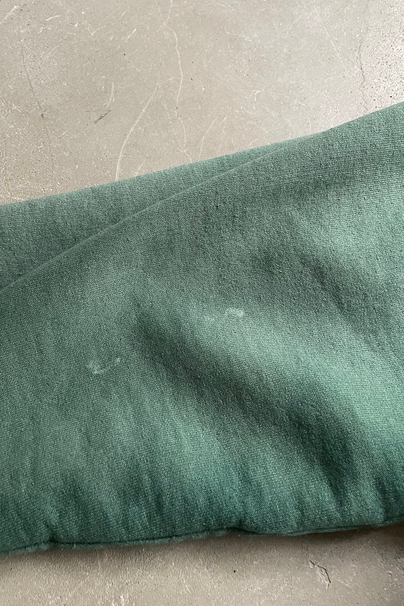 MADE IN USA 90'S BIG ZIP SWEAT HOODIE / FADED GREEN [SIZE: L USED]