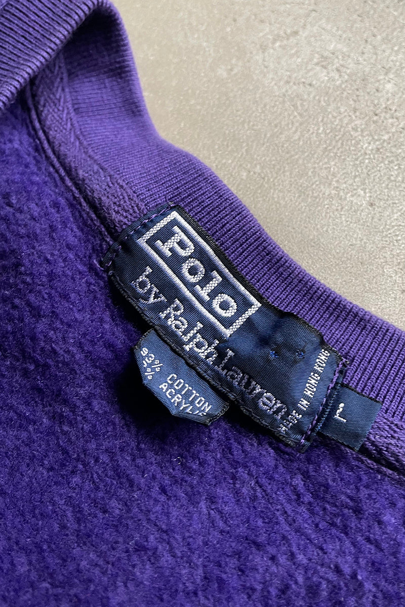90'S SWEAT VEST / PURPLE [SIZE: L USED]