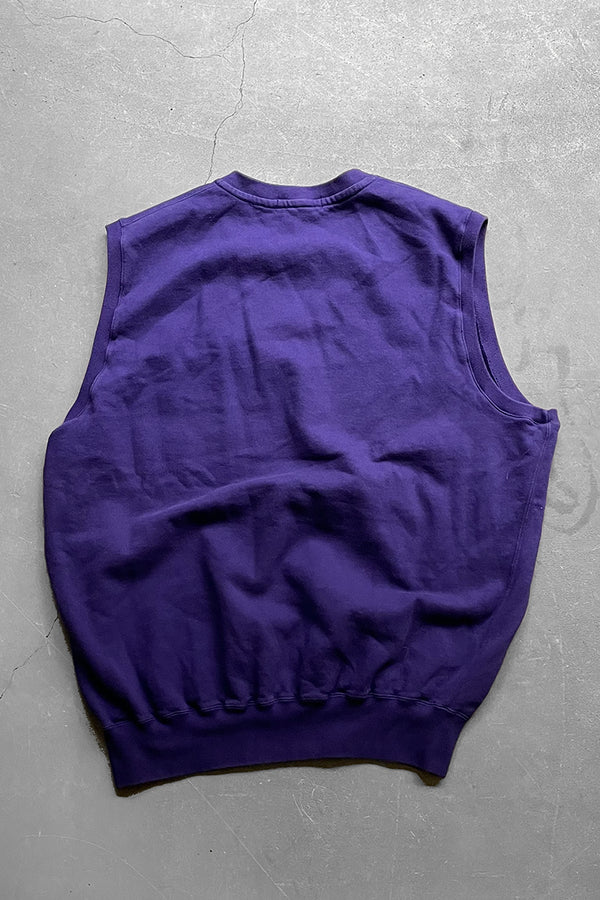 90'S SWEAT VEST / PURPLE [SIZE: L USED]