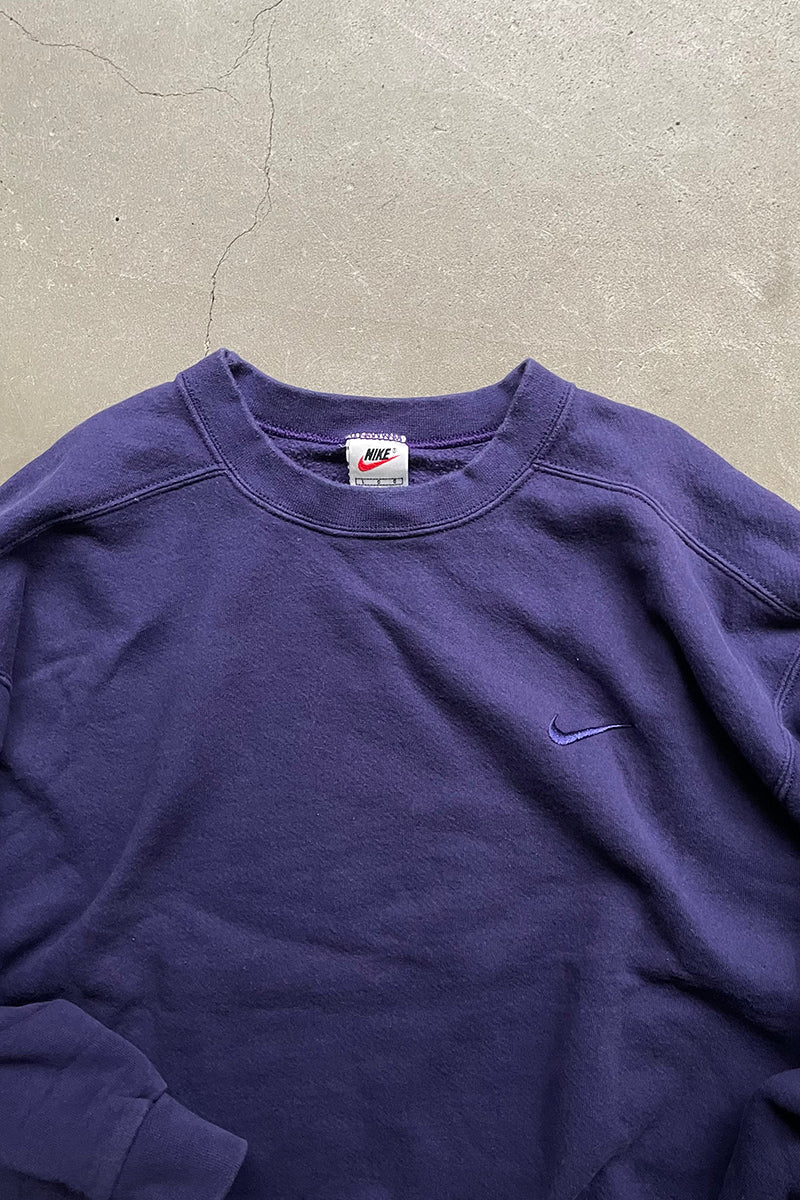 MADE IN MEXICO 90'S SWOOSH LOGO SWEATSHIRT / PURPLE [SIZE: L USED]