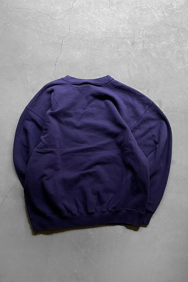 MADE IN MEXICO 90'S SWOOSH LOGO SWEATSHIRT / PURPLE [SIZE: L USED]