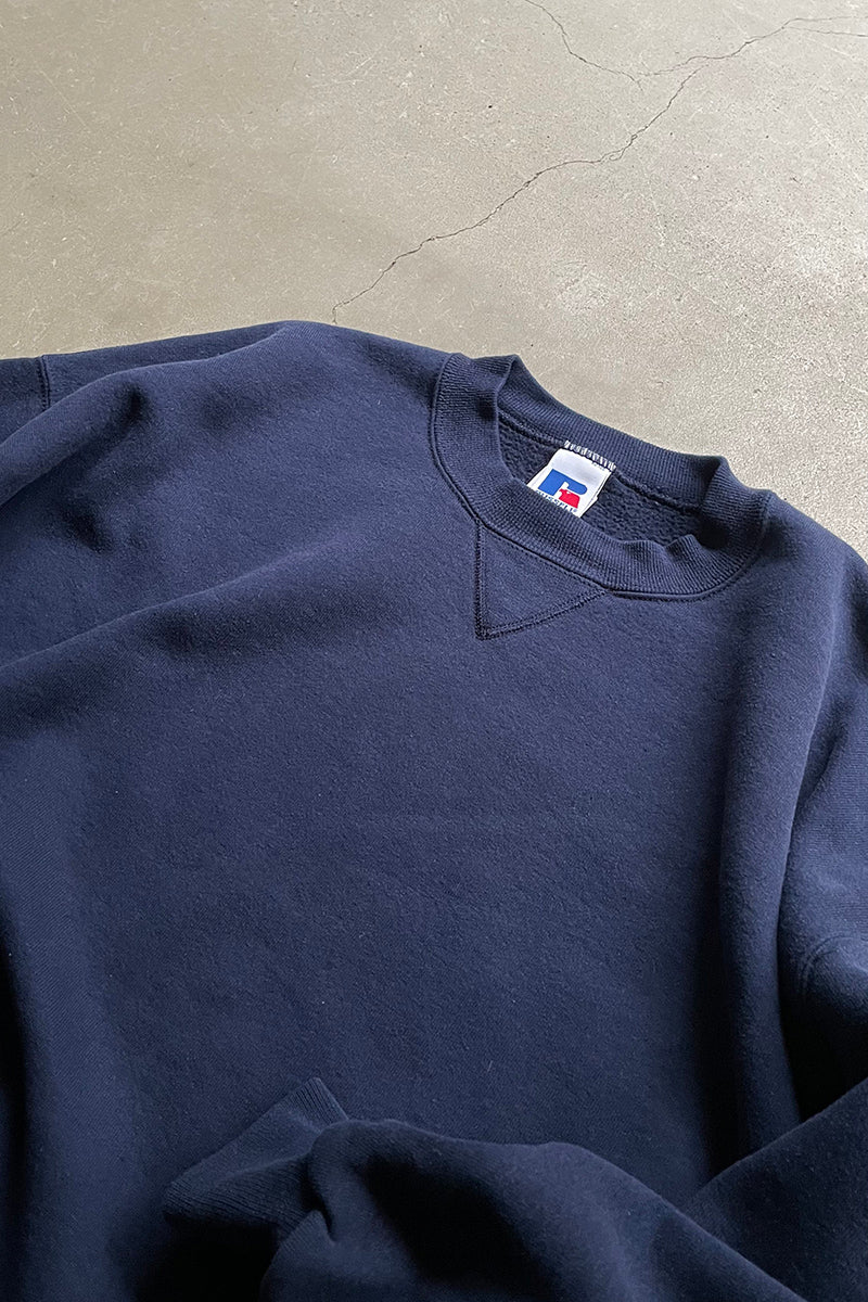 MADE IN USA 90'S SWEATSHIRT / FADED NAVY [SIZE: XL USED]