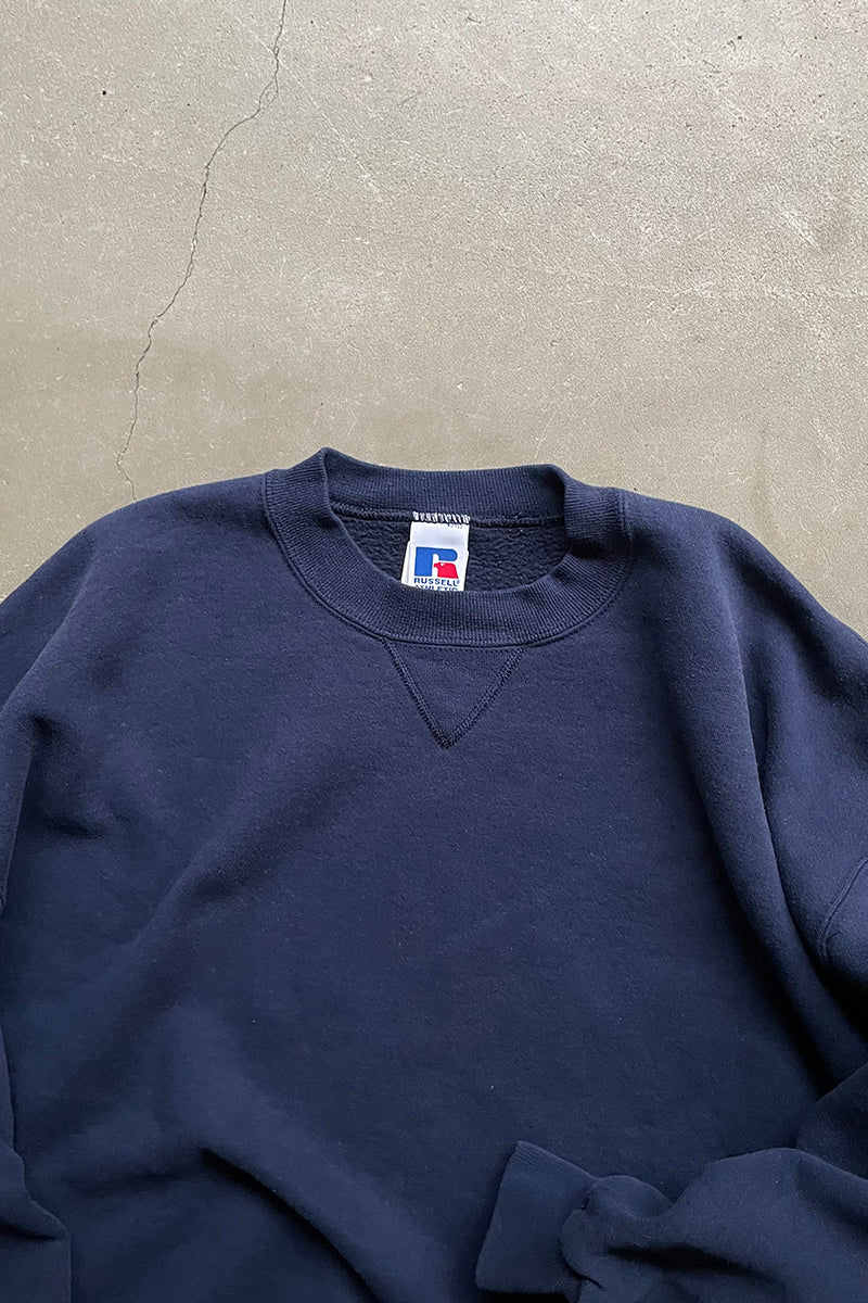 MADE IN USA 90'S SWEATSHIRT / FADED NAVY [SIZE: XL USED]