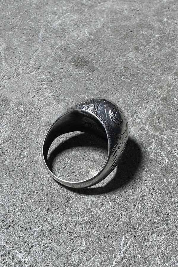 STERLING SILVER RING / SILVER [SIZE: US 7.5 equivalent USED]