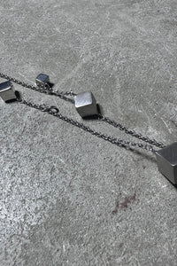925 SILVER HART SQUARE CHARM BRACELET / SILVER [SIZE: ONE SIZE USED]