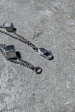 画像をギャラリービューアに読み込む, 925 SILVER HART SQUARE CHARM BRACELET / SILVER [SIZE: ONE SIZE USED]
