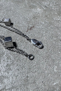 925 SILVER HART SQUARE CHARM BRACELET / SILVER [SIZE: ONE SIZE USED]