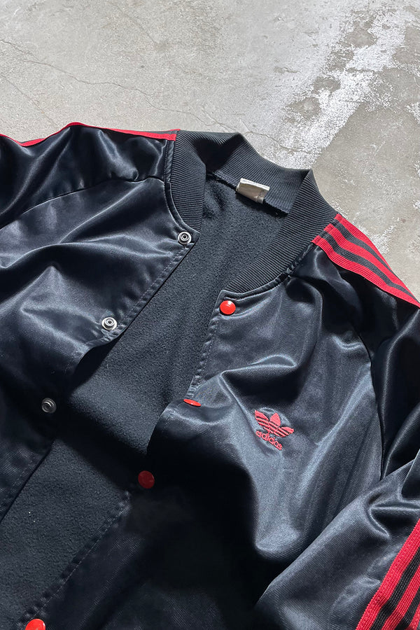 70'S SNAP BUTTON TRACK JACKET / BLACK [SIZE: M USED]