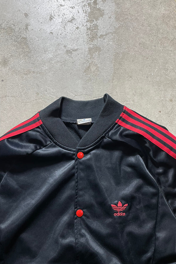 70'S SNAP BUTTON TRACK JACKET / BLACK [SIZE: M USED]