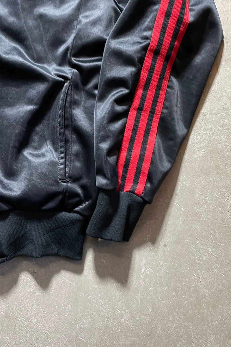 70'S SNAP BUTTON TRACK JACKET / BLACK [SIZE: M USED]