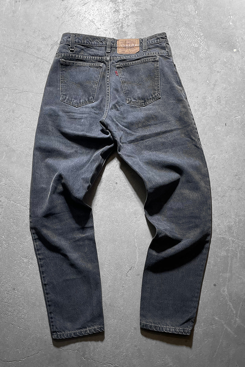 MADE IN USA 92'S 550 DENIM PANTS / BLACK [SIZE: W32L32 USED]
