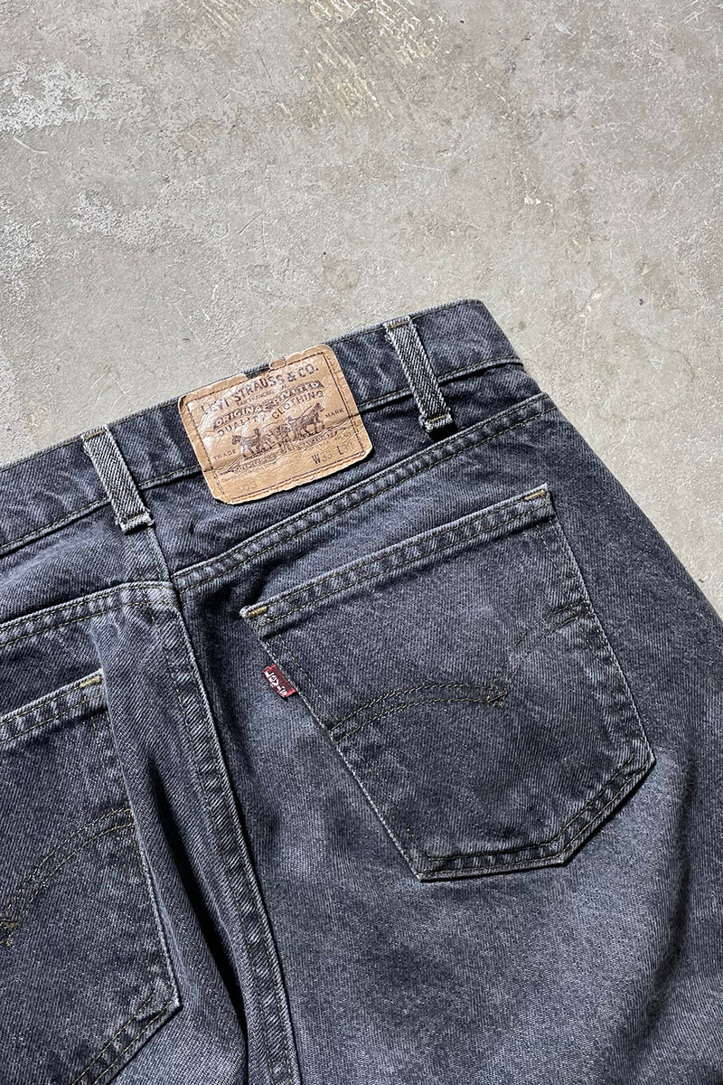 MADE IN USA 90'S 505 DENIM PANTS / BLACK [SIZE: 33 USED]