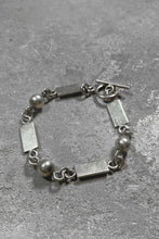 画像をギャラリービューアに読み込む, 925 SILVER T-BAR BRACELET / SILVER [SIZE: ONE SIZE USED]
