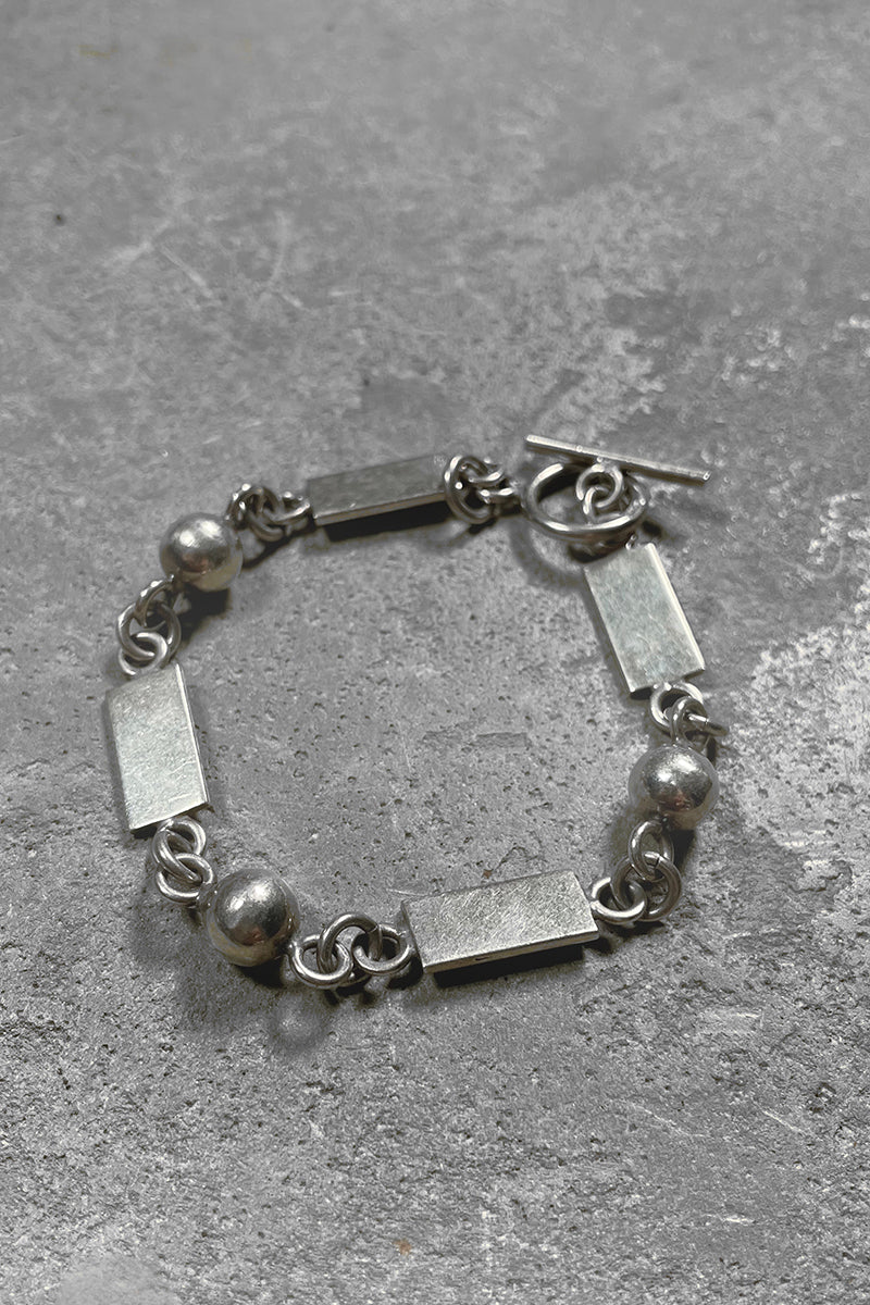 925 SILVER T-BAR BRACELET / SILVER [SIZE: ONE SIZE USED]