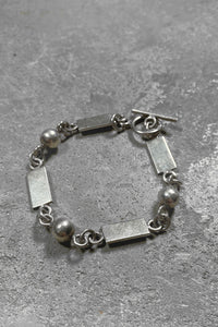 925 SILVER T-BAR BRACELET / SILVER [SIZE: ONE SIZE USED]