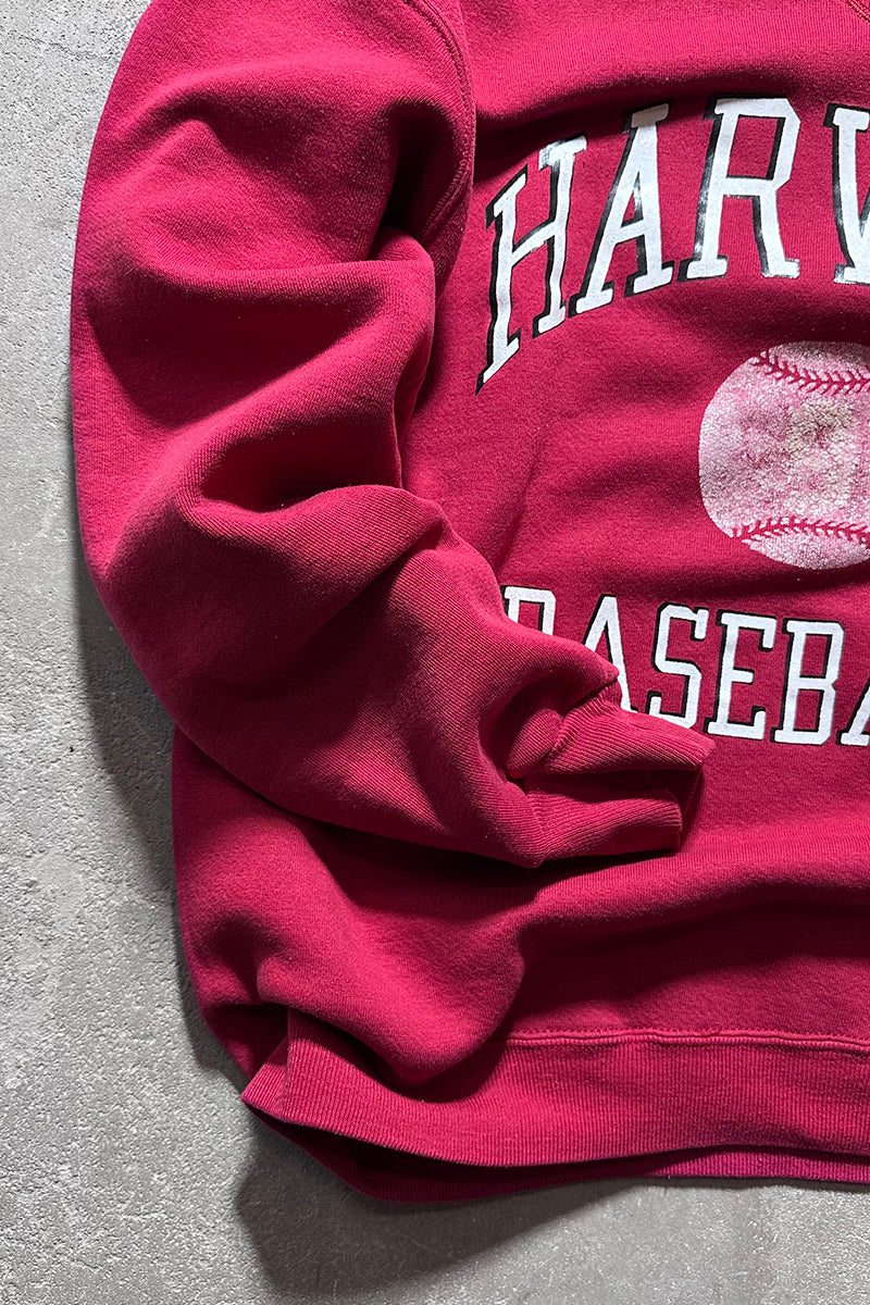 MADE IN USA 90'S HARVARD BASEBALL SWEATSHIRT / RED [SIZE: XL USED]