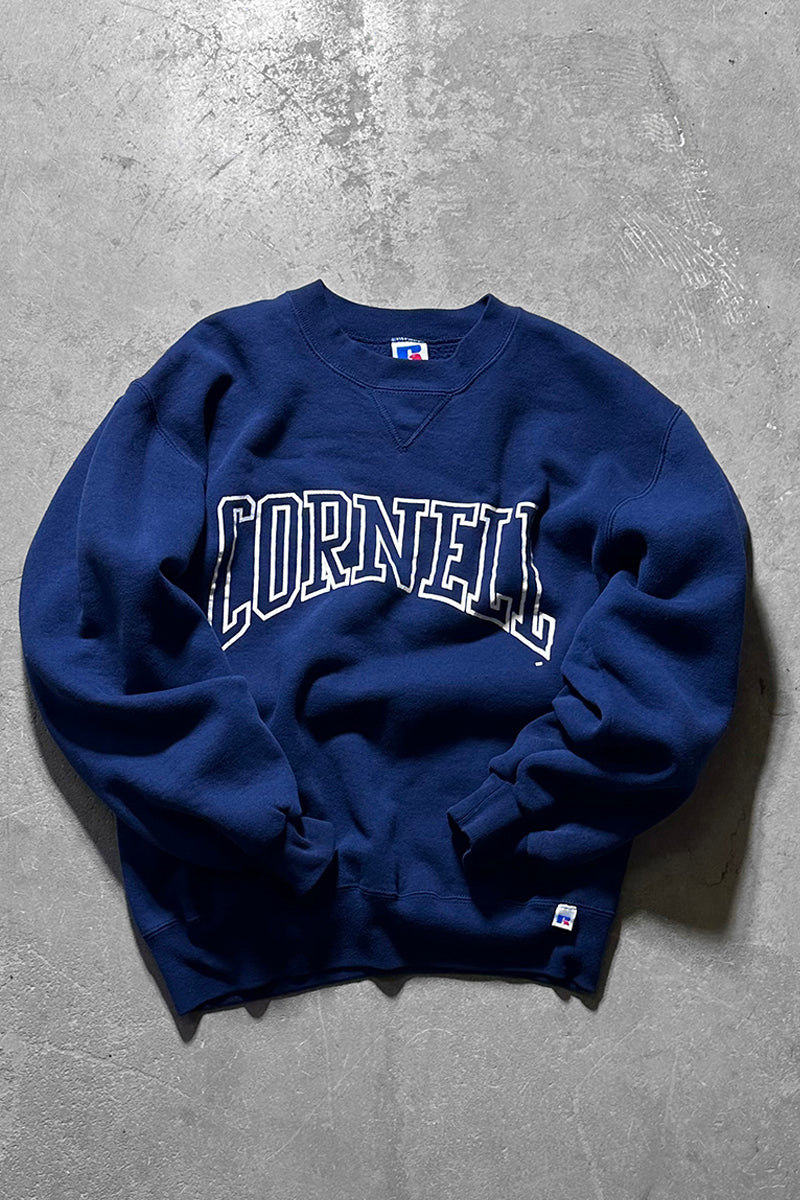 MADE IN USA 90'S CORNELL COLLEGE SWEATSHIRT / NAVY [SIZE: M USED]