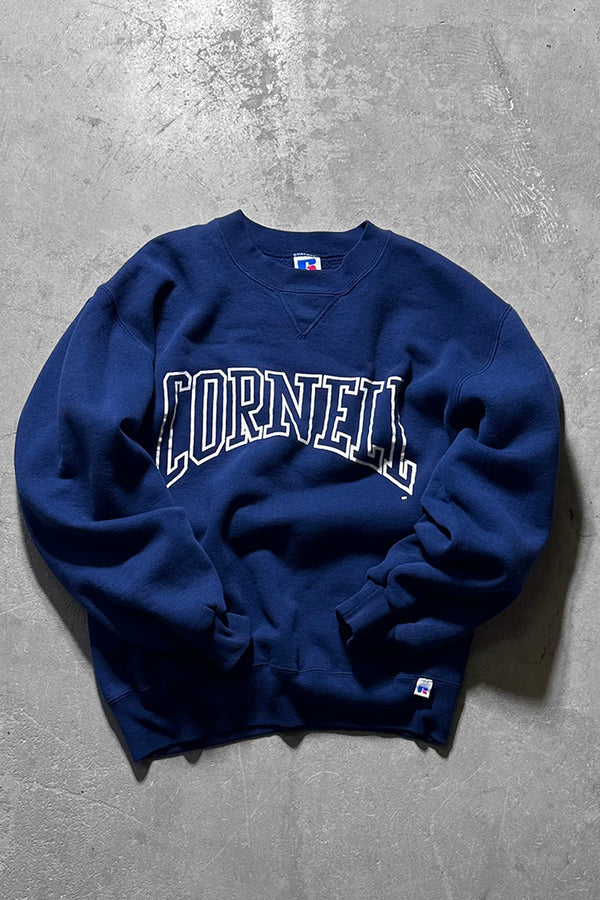 MADE IN USA 90'S CORNELL COLLEGE SWEATSHIRT / NAVY [SIZE: M USED]