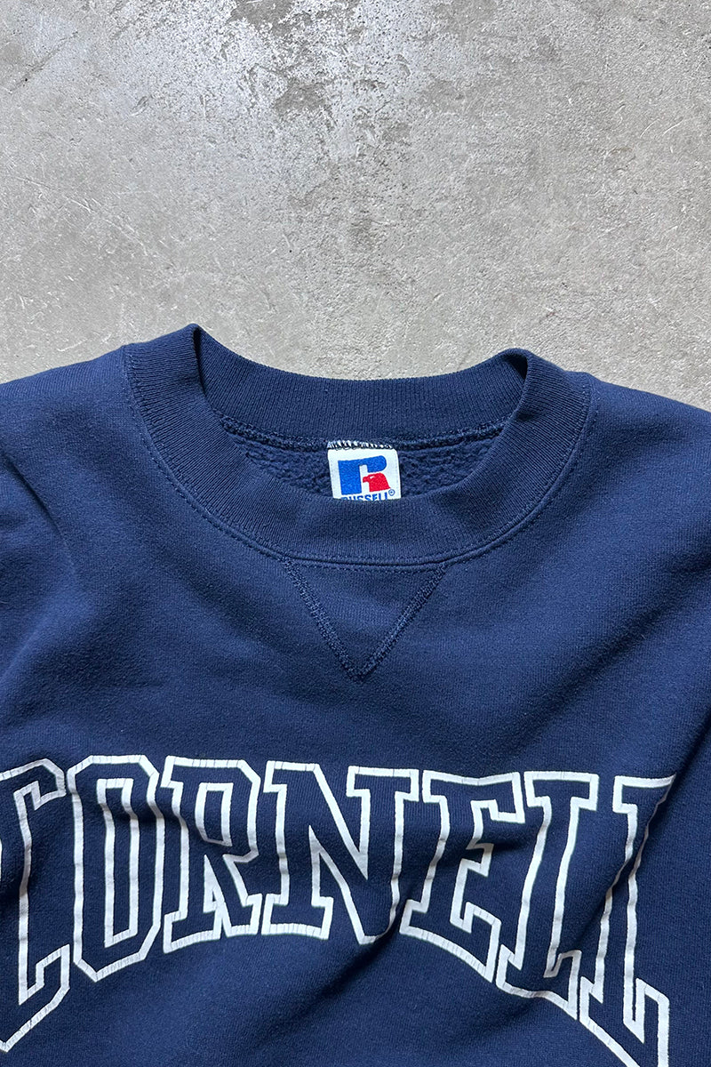 MADE IN USA 90'S CORNELL COLLEGE SWEATSHIRT / NAVY [SIZE: M USED]