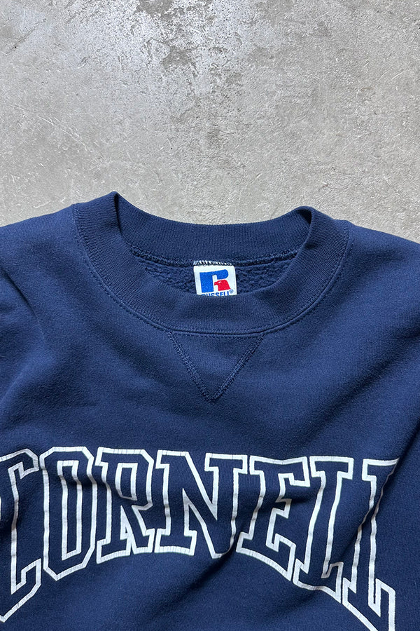MADE IN USA 90'S CORNELL COLLEGE SWEATSHIRT / NAVY [SIZE: M USED]