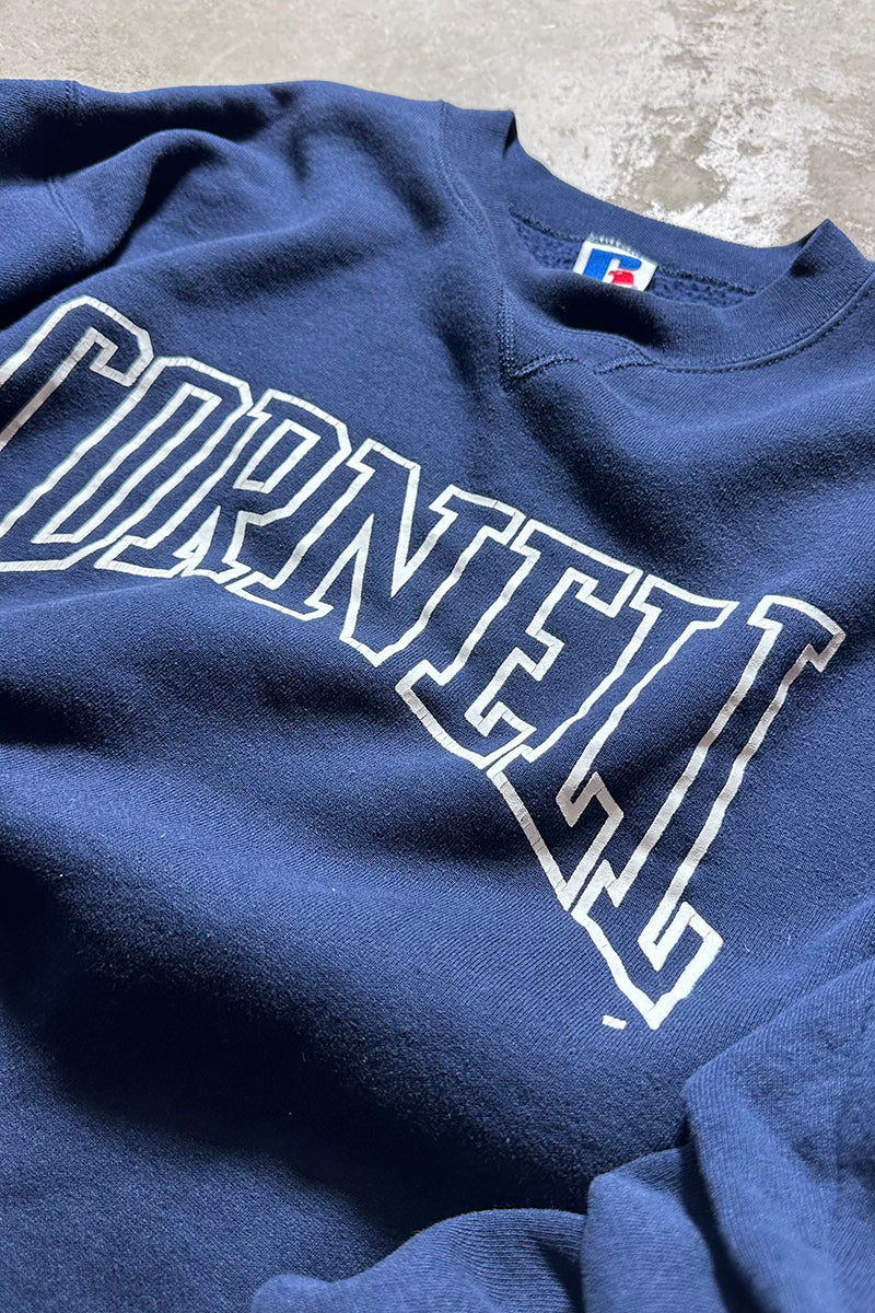 MADE IN USA 90'S CORNELL COLLEGE SWEATSHIRT / NAVY [SIZE: M USED]