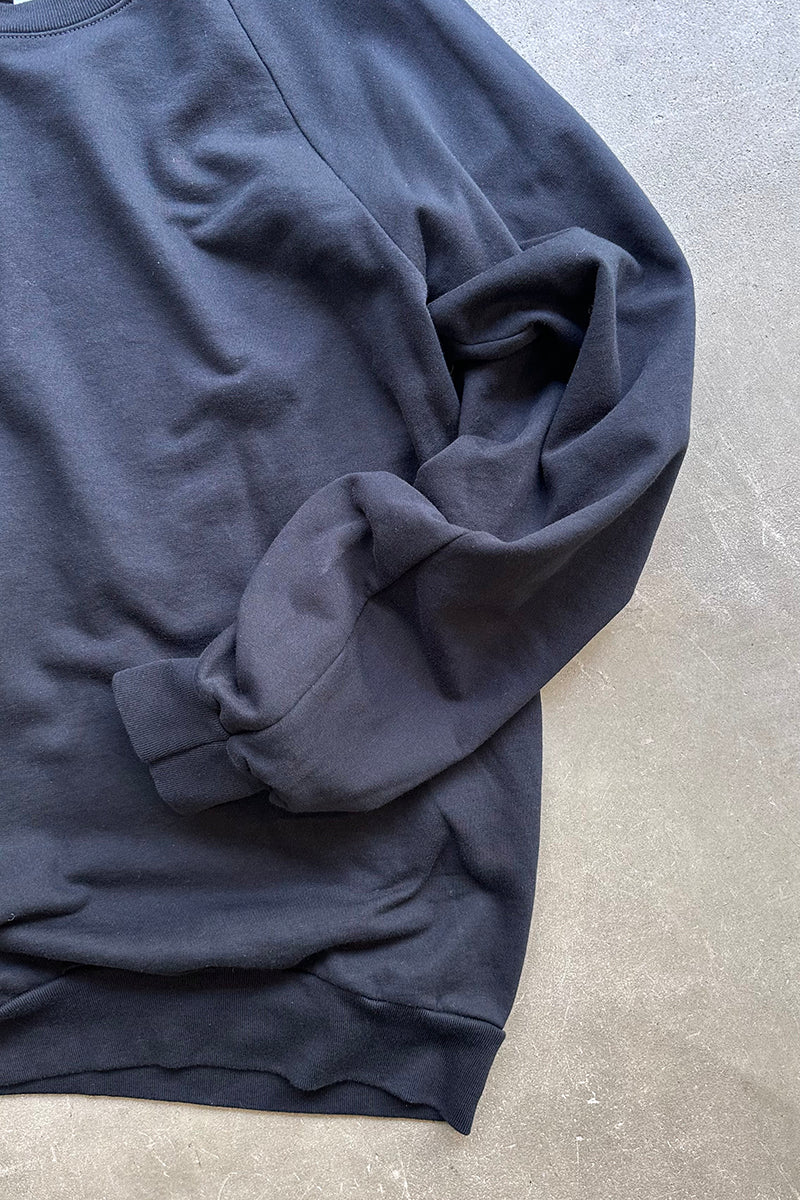 LIGHT WEIGHT RAGLAN SWEAT SHIRT / BLACK [SIZE: L USED]