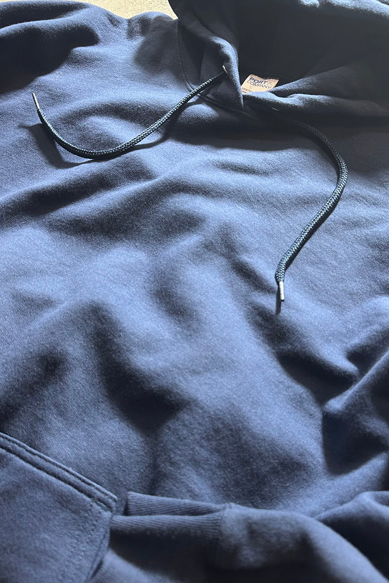 SWEAT HOODIE / NAVY [SIZE: XL USED]