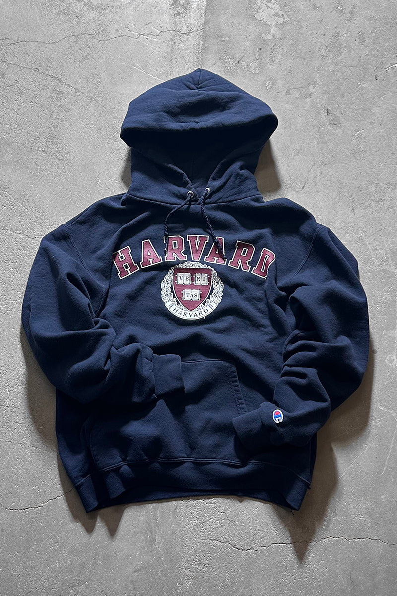ECO HARVARD COLLEGE SWEAT HOODIE / BLACK [SIZE: M USED]