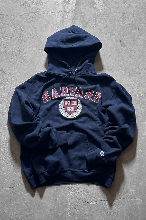 ECO HARVARD COLLEGE SWEAT HOODIE / BLACK [SIZE: M USED]