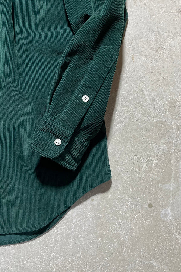 90'S BRAKE CORDUROY SHIRT / GREEN [SIZE: L USED]