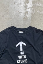 画像をギャラリービューアに読み込む, 90&#39;S L/S I&#39;M WITH STUPID MESSAGE T-SHIRT / BLACK [SIZE: M USED]
