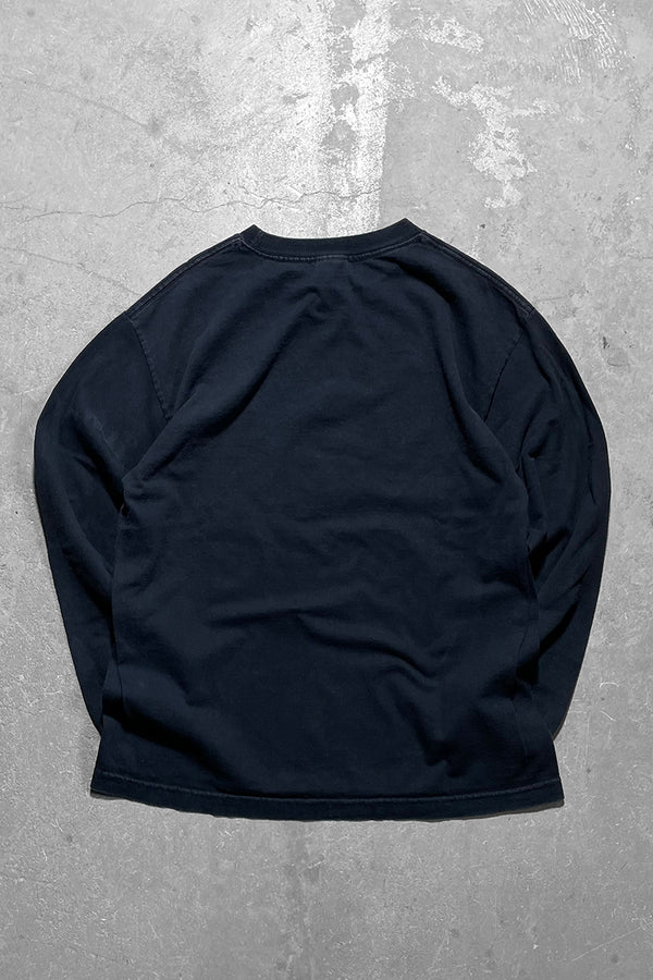 90'S L/S I'M WITH STUPID MESSAGE T-SHIRT / BLACK [SIZE: M USED]