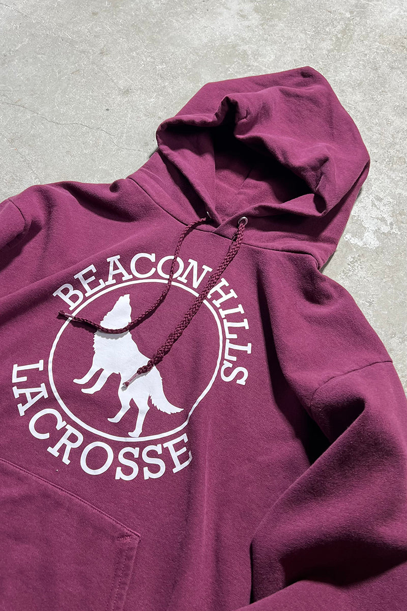 BEACON HILLS SWEAT HOODIE / BURGUNDY [SIZE: M USED]