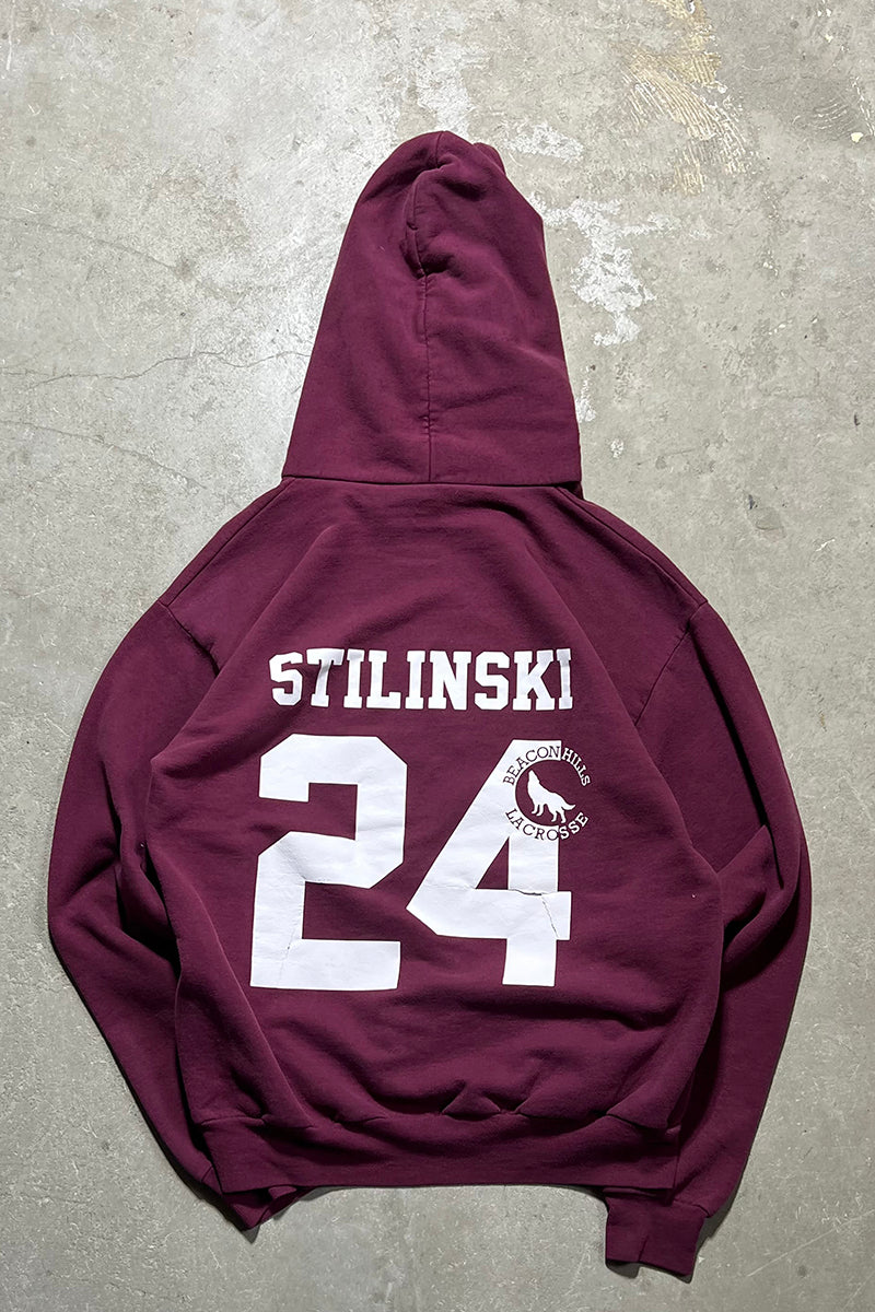 BEACON HILLS SWEAT HOODIE / BURGUNDY [SIZE: M USED]