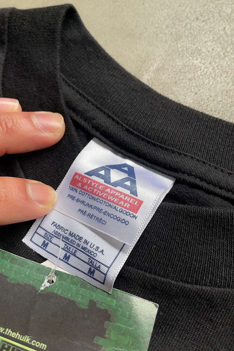 MADE IN USA Y2K 03'S HULK MOVIE T-SHIRT / BLACK [SIZE: M NOS/DEADSTOCK]