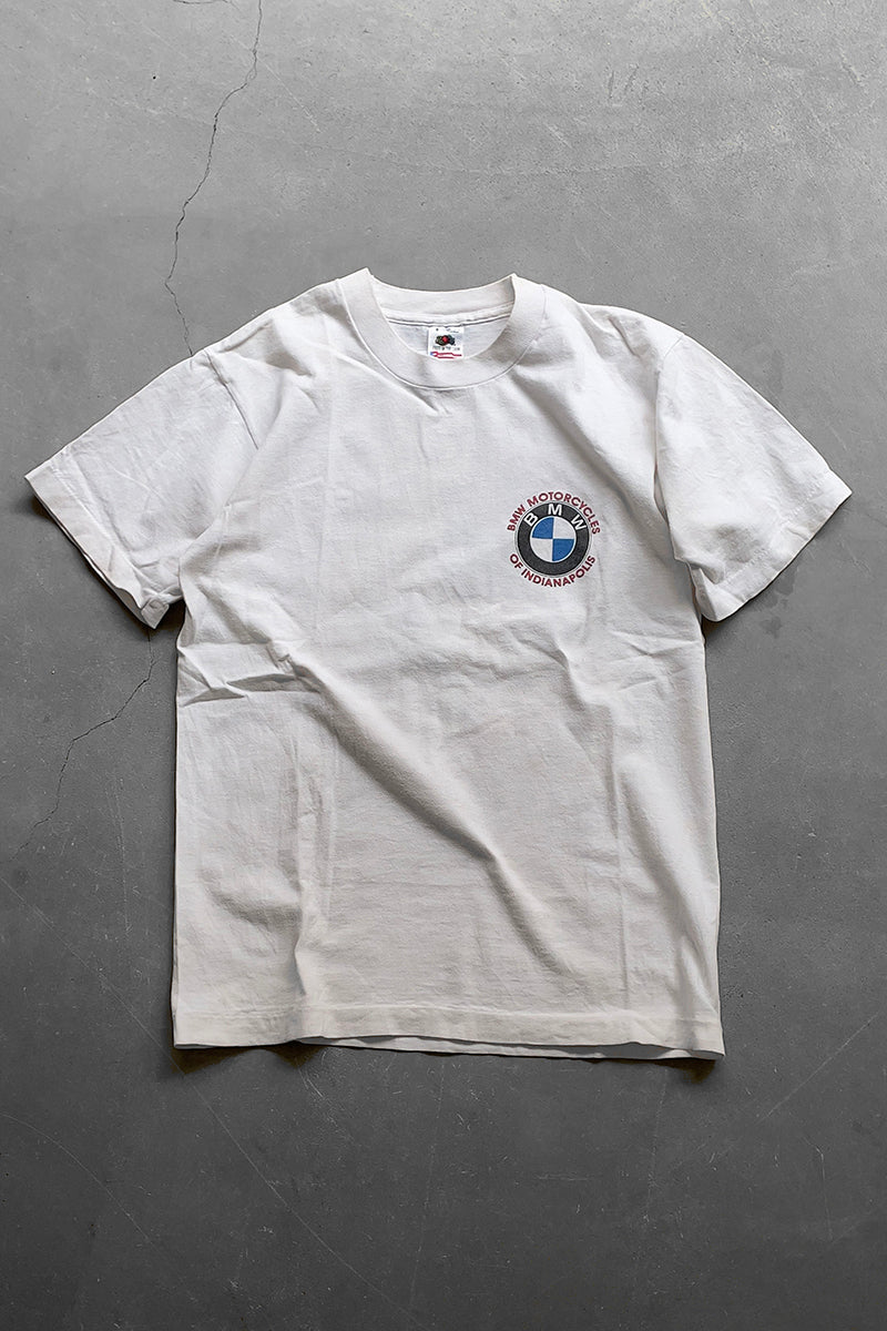MADE IN USA 90'S BMW ADVERTISING T-SHIRT / WHITE [SIZE: S USED]