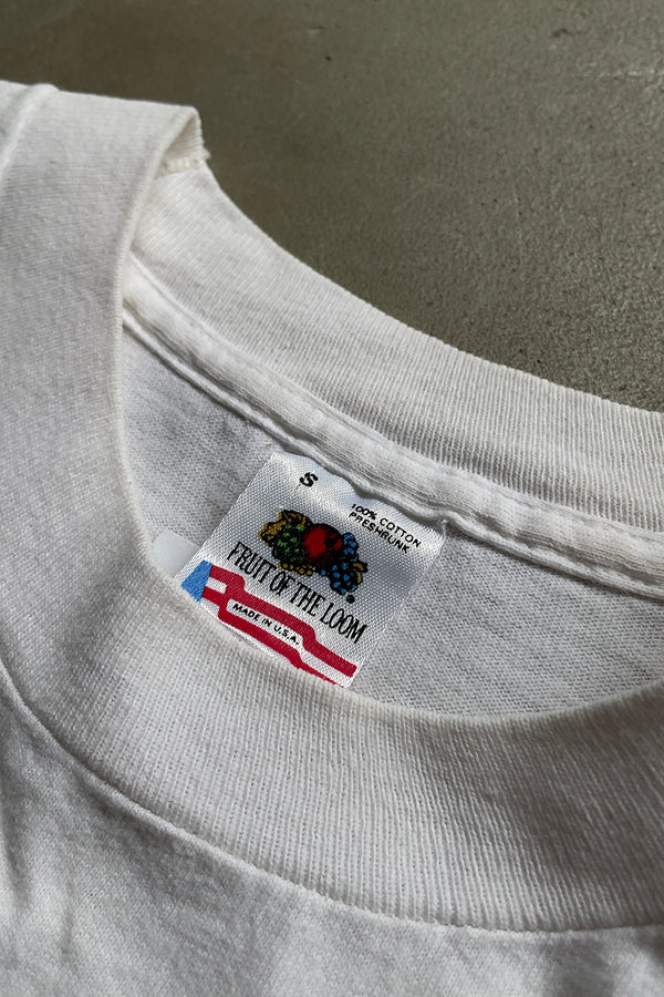 MADE IN USA 90'S BMW ADVERTISING T-SHIRT / WHITE [SIZE: S USED]