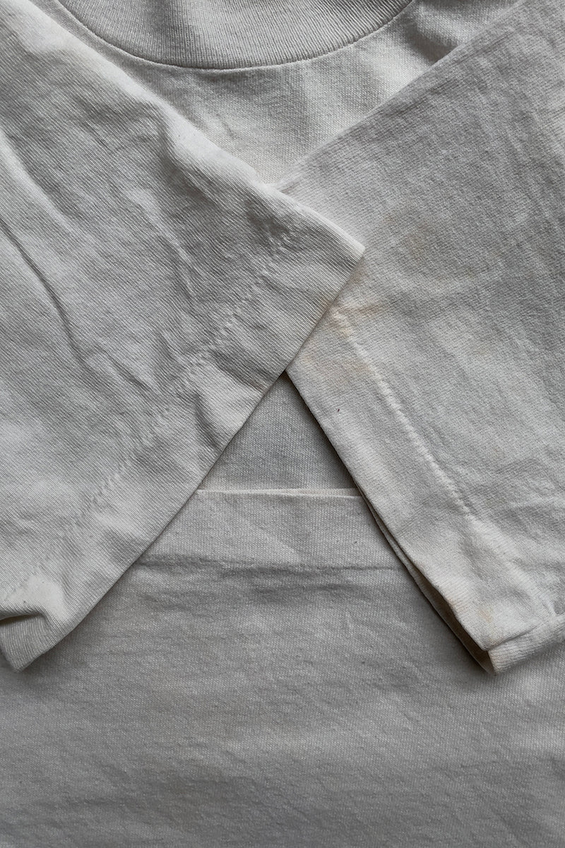 MADE IN USA 90'S BMW ADVERTISING T-SHIRT / WHITE [SIZE: S USED]
