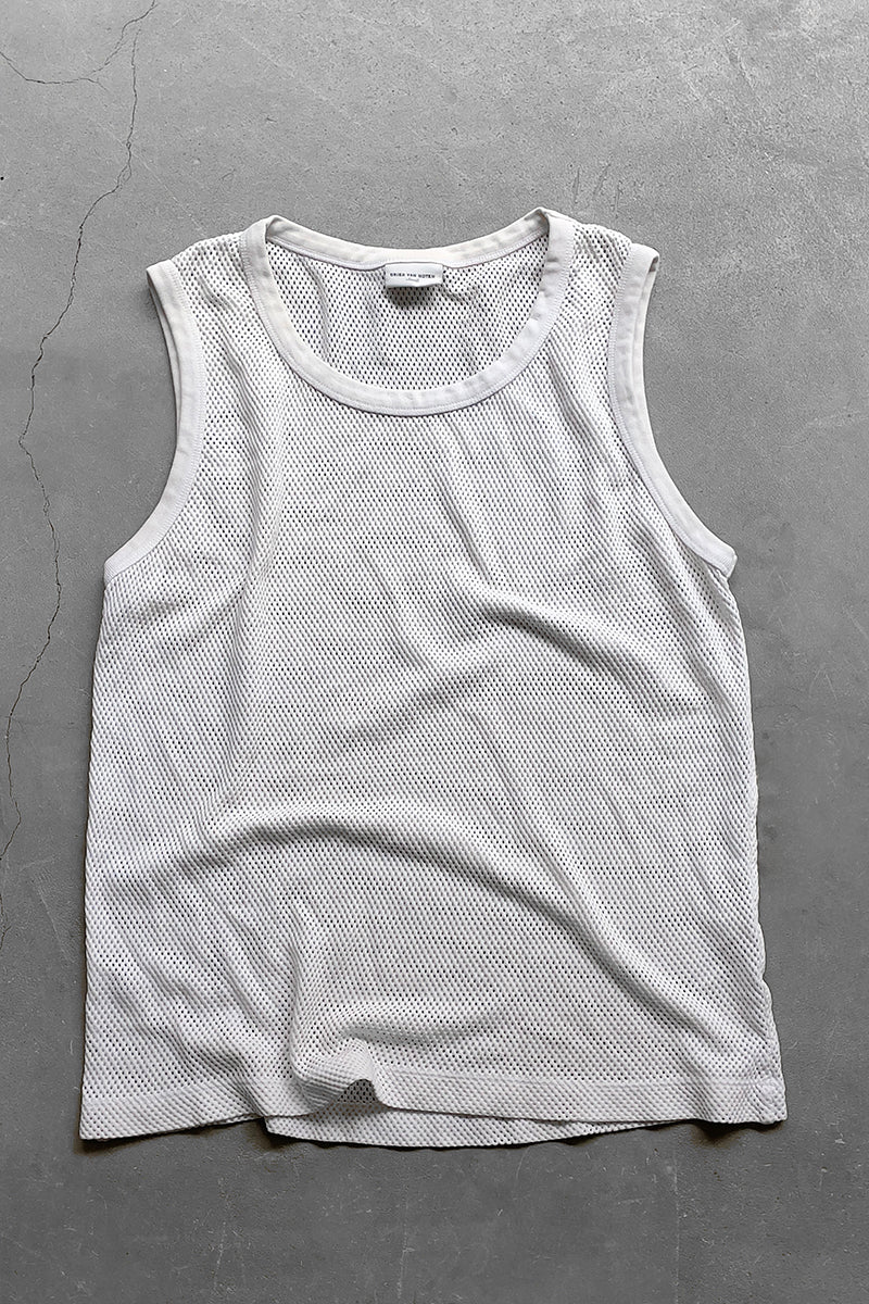 MESH TANK TOP / WHITE [SIZE: S USED]