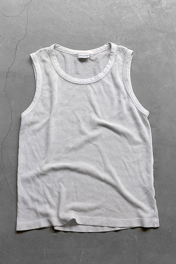 MESH TANK TOP / WHITE [SIZE: S USED]