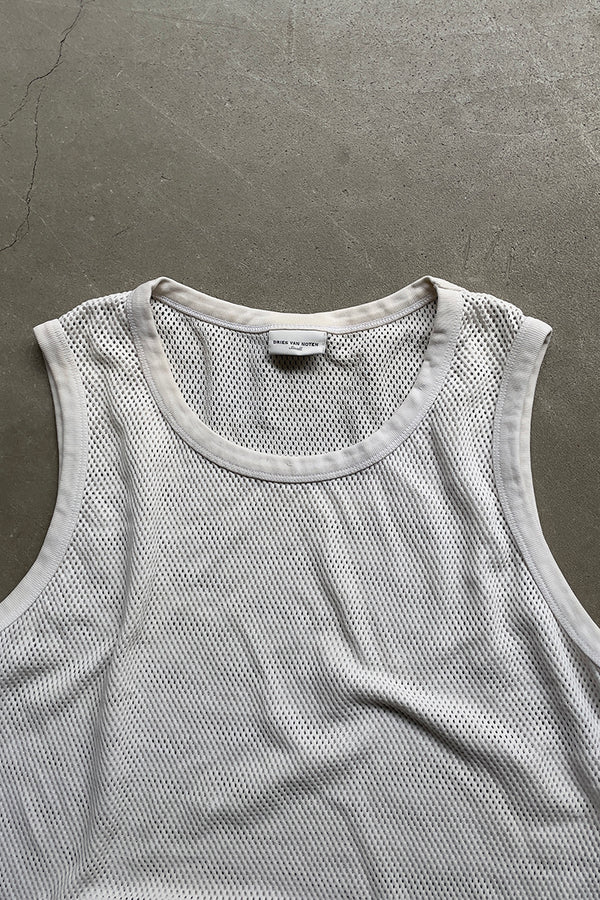 MESH TANK TOP / WHITE [SIZE: S USED]