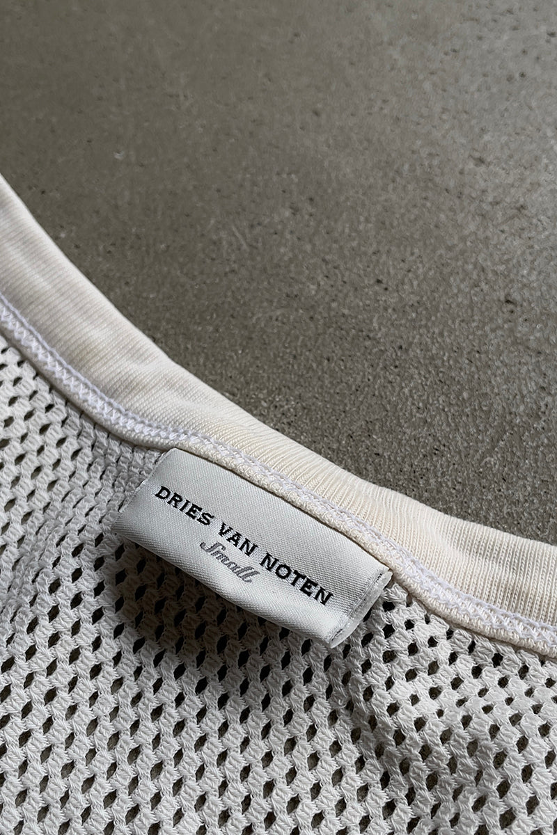MESH TANK TOP / WHITE [SIZE: S USED]