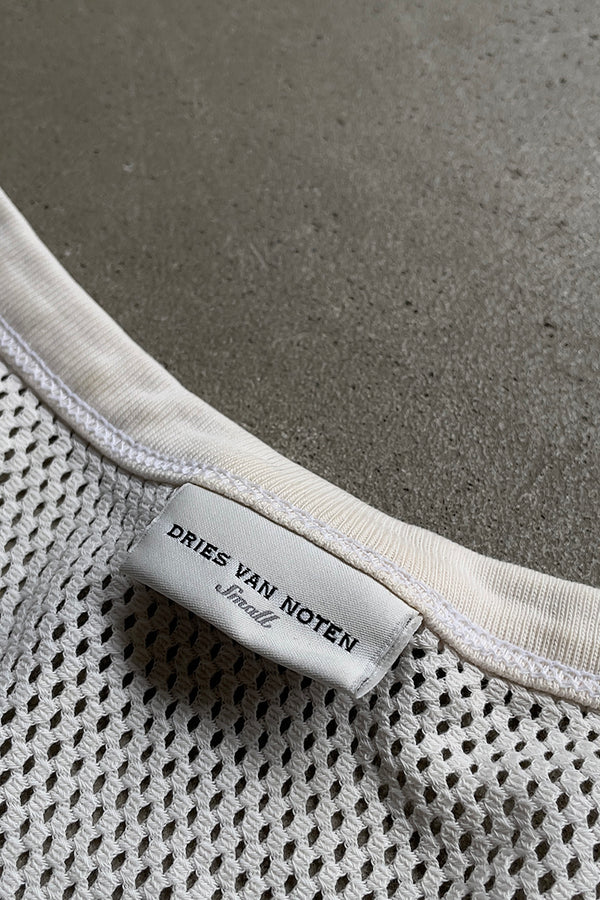 MESH TANK TOP / WHITE [SIZE: S USED]