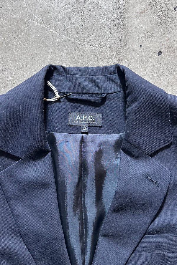 TAILORED JACKET / NAVY [SIZE: M USED]